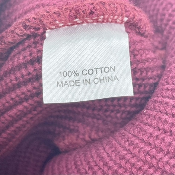 RUGGETTE THE FOREST BEANIE Maroon Red Fold Over Patch 100% Cotton Hat Beanie - Picture 5 of 5